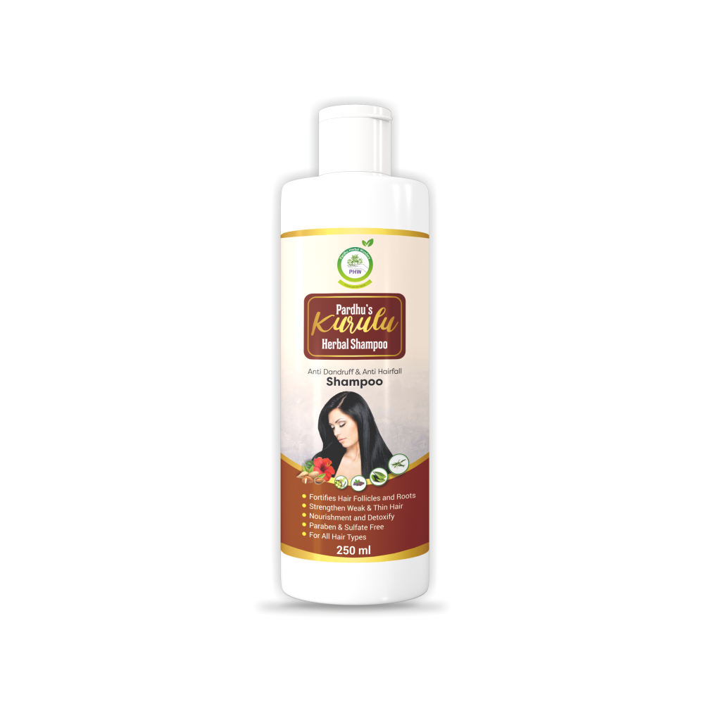 Pardhu's Kurulu Herbal Shampoo (Each Bottle 250 ml)